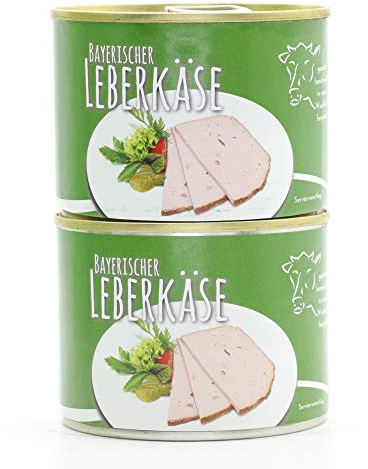 2 X Konserve 200g Diem Bayrischer Leberkäse - Fleischkäse, Brotzweitwurst - lange haltbar