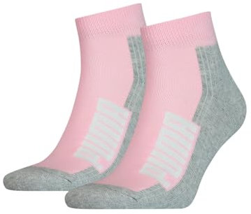 Puma Quarter Chaussettes, Rose, 39/42 (Lot de 2) Unisexe