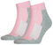 Puma Quarter Chaussettes, Rose, 39/42 (Lot de 2) Unisexe