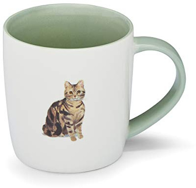 Cooksmart Cats Ceramic Barrel Mug for Tea & Coffee | British Designed, Large Capacity, Hot Drinks, Home, Office, Comfortable Handle, Durable Stoneware, Everyday Use