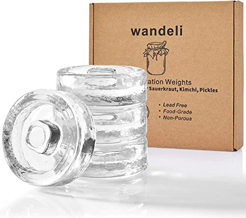 4pack/Set Fermentation Steinglas Gewichte Pickle Kimchi für breite Mundgefäße