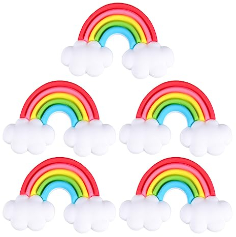 YARNOW 5Pcs Regenbogen Kühlschrank Magneten Bunte Kühlschrank Magneten Büro Magneten für Den Unterricht Whiteboard Locker Kühlschrank Liefert