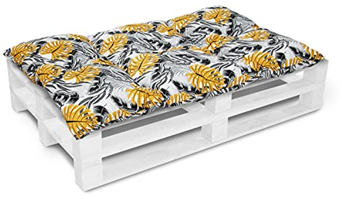 Amilian Palettenkissen 120 x 80 Sitzauflage Sitzkissen für Europaletten Palettensofa Palettenmöbel Balkon Kleine Couch Outdoor Sessel oder kleines Sofa für Jugendzimmer
