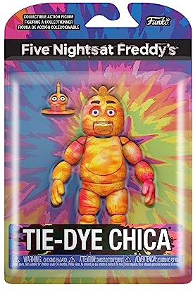 Funko Action Figure 5: Five Nights at Freddy's (FNAF) Tiedye - Chica The Chicken - Sammlerstück - Geschenkidee - Offizielle Handelswaren - Für Jungen, Mädchen, Kinder & Erwachsene - Video Games Fans