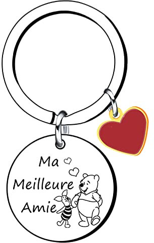 LKJHGF Meilleur Amie Porte-clés | Ma Meilleure Amie | Amitié pour Toujours Bestie Cadeau D'anniversaire Remise des Diplômes Noël Longue Distance Souvenir
