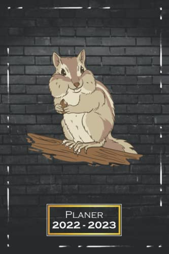 Planer 2022-2023: Eichhörnchen, Tierliebhaber | A5 (6x9) | von Juli 2022 bis Juni 2023 | Softcover | 1 Woche auf 2 Seiten | mit Monatsübersicht & Kontakttabelle | Tier | qd4