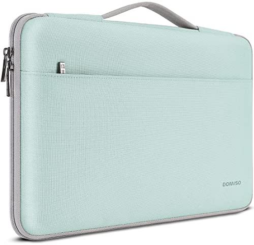 DOMISO Laptoptasche Laptop Tasche Hülle Notebook Sleeve Case Bag Schutzhülle Kompatibel mit 15 zoll MacBook Air M4 M3 M2,MacBook Pro,14-15 zoll HP Dell ASUS Lenovo,Laptophülle Damen mit Griff,Minzgrün