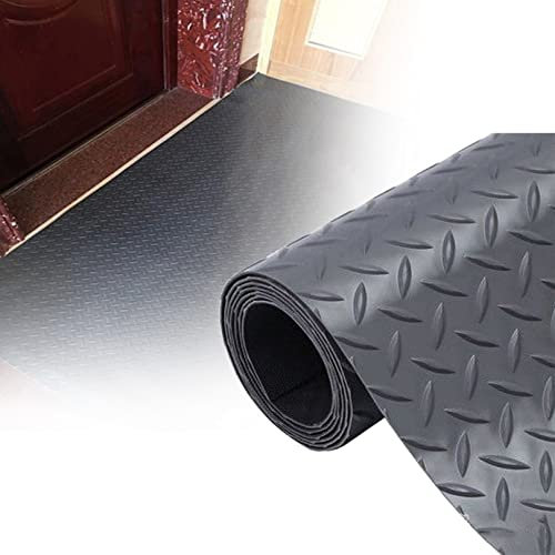 JIONET Tapis Sol Garage, Tapis Garage Caoutchouc Robuste 3,3 X 16,5 Pieds, Tapis Sol Garage Antidérapant, Rouleaux Sol Industriels Caoutchouc Imperméables for sous La Voiture (Size : 16.4 x 3.28 ft)