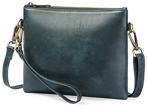 GAEKEAO Crossbody Bag Damen Handtasche Damen Umhängetasche Damen Tasche, RFID Schutz Leder Geldbörse Verstellbar Abnehmbar Schultergurt, Reißverschluss Schultertasche Damen