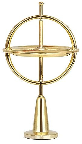 kyaoayo Anti-Schwerkraft Kreisel, Zine Legierungs Spinner Spielzeug, Handkreisel Fidget Spinner Hand Spielzeug, Stressabbau Anti Angst Geschenk für Männer und Frauen (Gold)