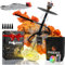 Pack Cachimbas Shisha Buenas 50cm Acero Inoxidable, Resina Negro - Hookah Portatil Boquillas cachimba, Cazoleta Cachimba, Gestor de Calor Shisha, Manguera Cachimba, Pinza, LED Sin Pilas