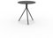 Mondo Viro Runder Tisch aus verzinktem Metall Twist für den Garten, zerlegbar, Höhe 75 cm (mittelgroß - 65 x 65 cm, 75 h, schwarz)