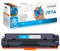 LOSMANN 207A W2211A Mit Chip Toner Kompatibel für HP 207A 207X W2211X Ersatz für HP Color Laserjet Pro MFP M283fdw M255dw M282nw M283fdn M255nw (Cyan)