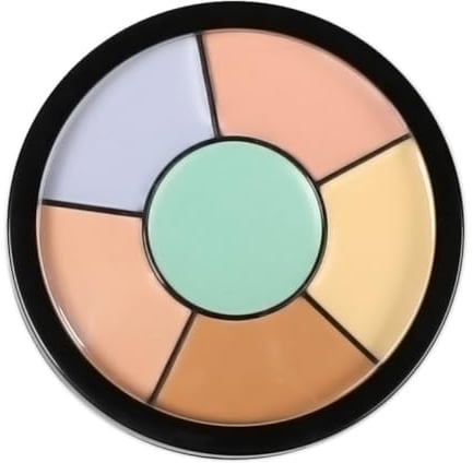 KARLOR Concealer Palette, 6-in-1 Cremig Farbcorrector Cream Farbkorrektur Grün Gegen Rötungen, Lila Augenring, Gelb Anti Age Contour Gemischten Teint (05#)