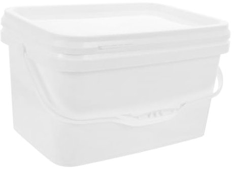 Luxshiny Seau en Plastique avec Couvercle Pot De Peinture Vide Seau De Peinture Récipient De Seau 3L Seau Alimentaire Seau À Glace Seau De Peinture À l'huile pour L'artisanat d'art Projets