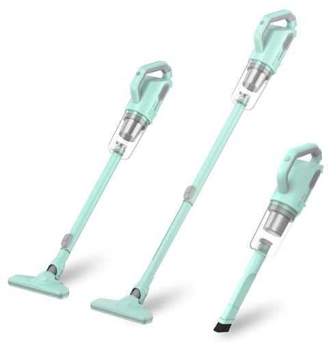 BUTY BULU Cordless Vacuum Cleaner, Stick Handheld Small Lightweight Electric Broom for Car Home Dorm HardFloor Carpet Pet Hair Dust Quick Clean, 10KPa Strong Suction