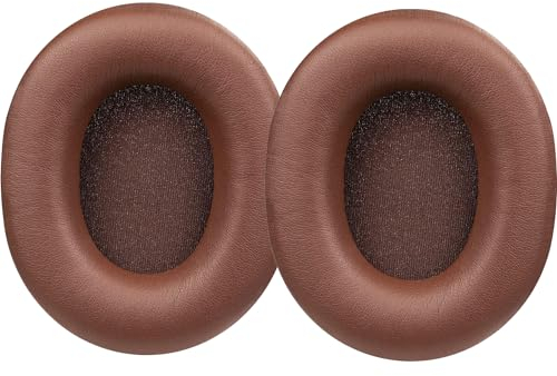 ATH M50X – Verbesserte Ohrpolster für Audio-Technica M50X / M40X / M30X und weitere ATH-Kopfhörer-Modelle, von UOWGA dicke und weiche Ohrpolster für längeres Hören, Braun