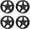 4x AUTEC Felgen Alufelgen VALEA 7.5x18 ET48 5x112 Schwarz kompatibel mit BMW X2 2er X1 1 iX1