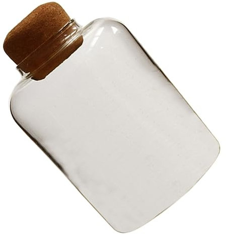 KITANDOVE Cork Glass Bottle Storage Tank High Transparency Milk Jar for Snack Flour Sugar Storage