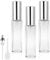 LOPHE Atomizador Perfume de Vidrio, 3 x 10ML Botella de Perfume Recargable, Portátil Frasco Pequeño para Perfume, Pulverizador Perfume Transparente para Viaje, Cita, Color Transparente