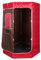Sauna a vapore portatile, 3L Sauna (senza sedia) 1500 W, con telecomando e 1 strumento di fumigazione, per le terme di sauna tenda a casa grande spazio, 90 x 90 x 180 cm, 3L rosso