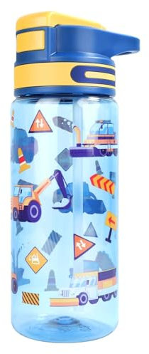 MHwan Borraccia Bambini, 650ml Robusta e Infrangibile, borraccia a Prova di Perdite con Cannuccia, Senza BPA, Bellissima Borracce Bambini Adatta per Viaggi Scolastici, Portatile Borraccia