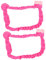 jojofuny Pc Cover Dust Proof Pc Cover for 20-32 Inch Monitors Adorable Cat Ear Design for Girls