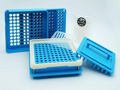 TSOTL 100-Kapsel Maschine Tray mit 100 leeren Kapseln Größe 0 und Größe 00 (size 00)