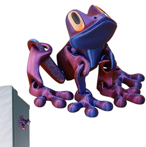 3D Gedruckter Magnetischer Frog Kühlschrankmagnet, Cartoon-Magnetaufkleber Mit Absorbierendem Frog, Lustige Frog-Kühlschrankmagnete, Dekoration Für Zuhause Und Büro