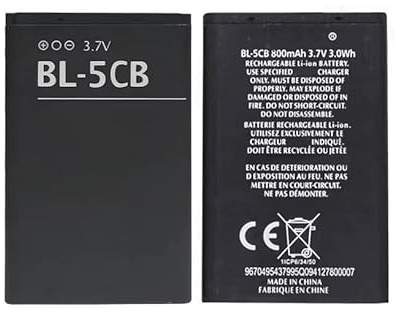 Batteria di ricambio FIALDETEC agli ioni di litio per Nokia BL-5CB per 105 106 100 150 101 103 109 111 113 1000