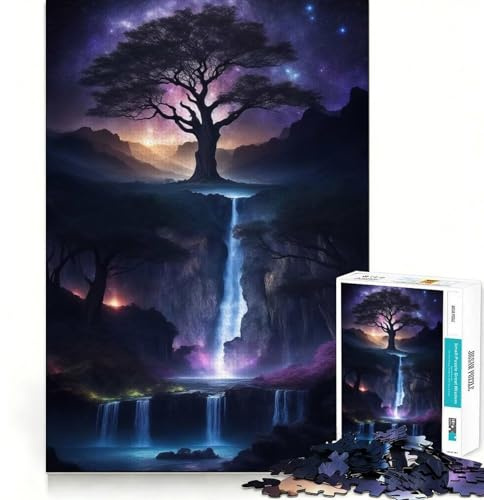 Puzzle L'Albero della Vita per ragazzi, 1000 pezzi, attività per migliorare la memoria, da assemblare a casa, regalo perfetto 50x75cm
