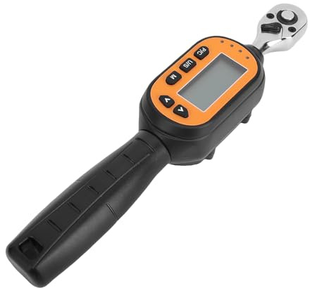 Badafaci Chiave Dinamometrica Elettronica con Display Digitale Attacco da 1/4 Pollici 0,9-30 Nm con Cicalino LED Cricchetto da 72 Denti 4 unità 3 modalità per Riparazioni Auto Moto Bici