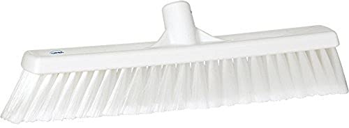 Vikan 31785 Fine Sweep Floor Broom Head, Polypropylene Block, 16-1/2 Bristle, White