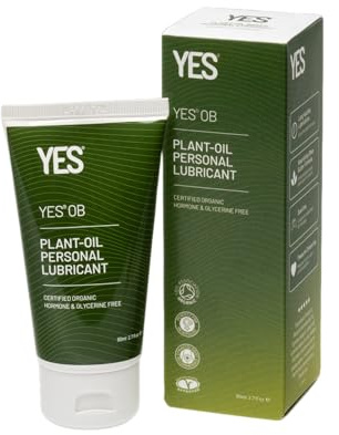 YES® OB Plant-Oil Lubricant & Massage Oil 80ml | Organic | Hormone Free | Natural Alternative to Silicone Lubricants