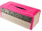 CCcollections Handgefertigte Reed Taschentuchboxabdeckung - Rechteckige Taschentuchbox Fügt Einen Raffinierten Akzent Zu Ihrer Wohnkultur Hinzu - Ideal Für Wohnzimmer Oder Büros (Rosa Fuchsie)
