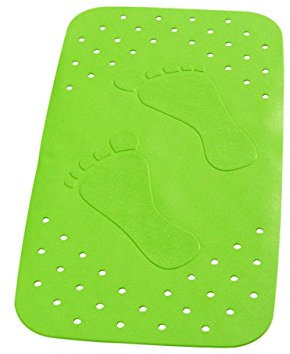 SANIMIX Wanneneinlage, Wannenmatte, Sicherheitseinlage für die Badewanne Little Feets Größe: 72 x 38cm Farbe: Grün