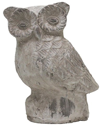 colourliving Dekofigur Eule Athene Gartenfigur Shabby Vintage Look Dekoration Tier Skulptur Wohnung Garten