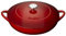 Denby 193043774 Cast Iron Shallow Casserole, Pomegranate, 30 cm