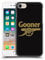 Head Case Designs Officially Licensed Arsenal FC Black and Gold Gunners Hard Back Case Compatible With Apple iPhone 7/8 / SE 2020 & 2022