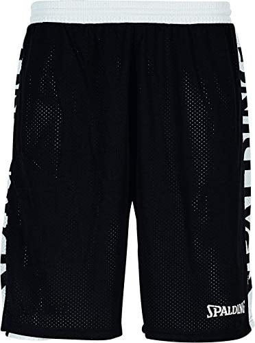 Spalding Herren Essential Shorts, schwarz/Weiß, XXL