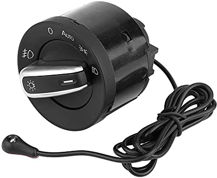 Lichtschalter Scheinwerferschalter,Qiilu Lichtschalter Scheinwerferschalter Lichtsensormodul Schalter 1Z0941431K für MK5 MK6,Lichtschalter mit Sensor