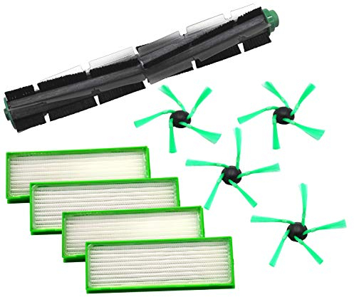 1 Rundbürste 4 Seitenbürsten 4 Filter geeignet für Vorwerk VR200 VR300 VR 200 300