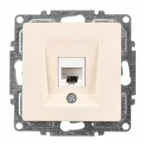 Visage Cremeweiß Cat6 Steckdose Datenbuchse Gunsan