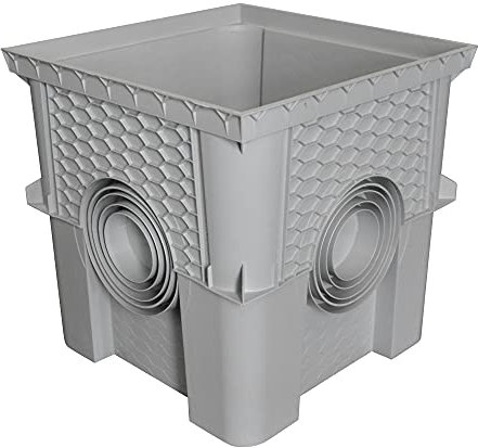 Jardibric – Recogedor de aguas pluviales – 40 x 40 cm (sin tapa) Personaliza tu instalación para una gestión eficaz de las aguas pluviales