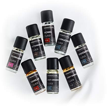 winterlich - ein Set aus acht ausgewählten Duftölen von wesentlich. - für Duftlampe und Diffuser 8x10ml