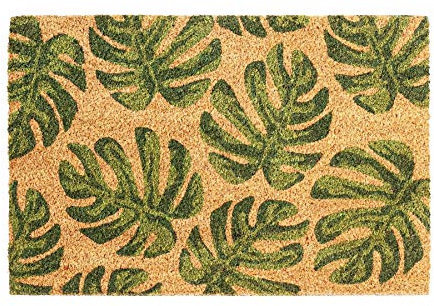 Nicola Spring Coir -Türmatte - 60 X 40cm - Monstera