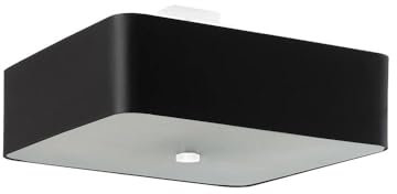 SOLLUX Deckenleuchte LOKKO 45 schwarz L: 45, B: 45, H: 18, Fassung E27, dimmbar