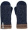 ÖJBRO VANTFABRIK 1 Paar Fäustlinge Gr. M (7-9) Wolle Strick-Handschuhe 4-lagige Merinowolle Winter-Handschuhe aus Schweden, Fausthandschuh Damen & Herren, extra warm & weich - Skaftö Marin