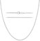 KISPER Silver Diamond Cut Rope Chain Necklace –Thin, Dainty, 925 Sterling Silver Jewelry for Women & Men with Lobster Clasp – Made in Italy, 20”