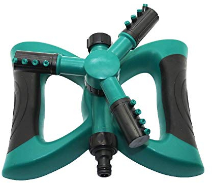 Sprinkler Rasenbewässerung. 1 Stück Kunststoff Pulse Rotating Sprinkler 360 Grad Einstellbare Sprayer mit Schmetterlings-Base-Garten-Rasen-Bewässerung-Sprenger